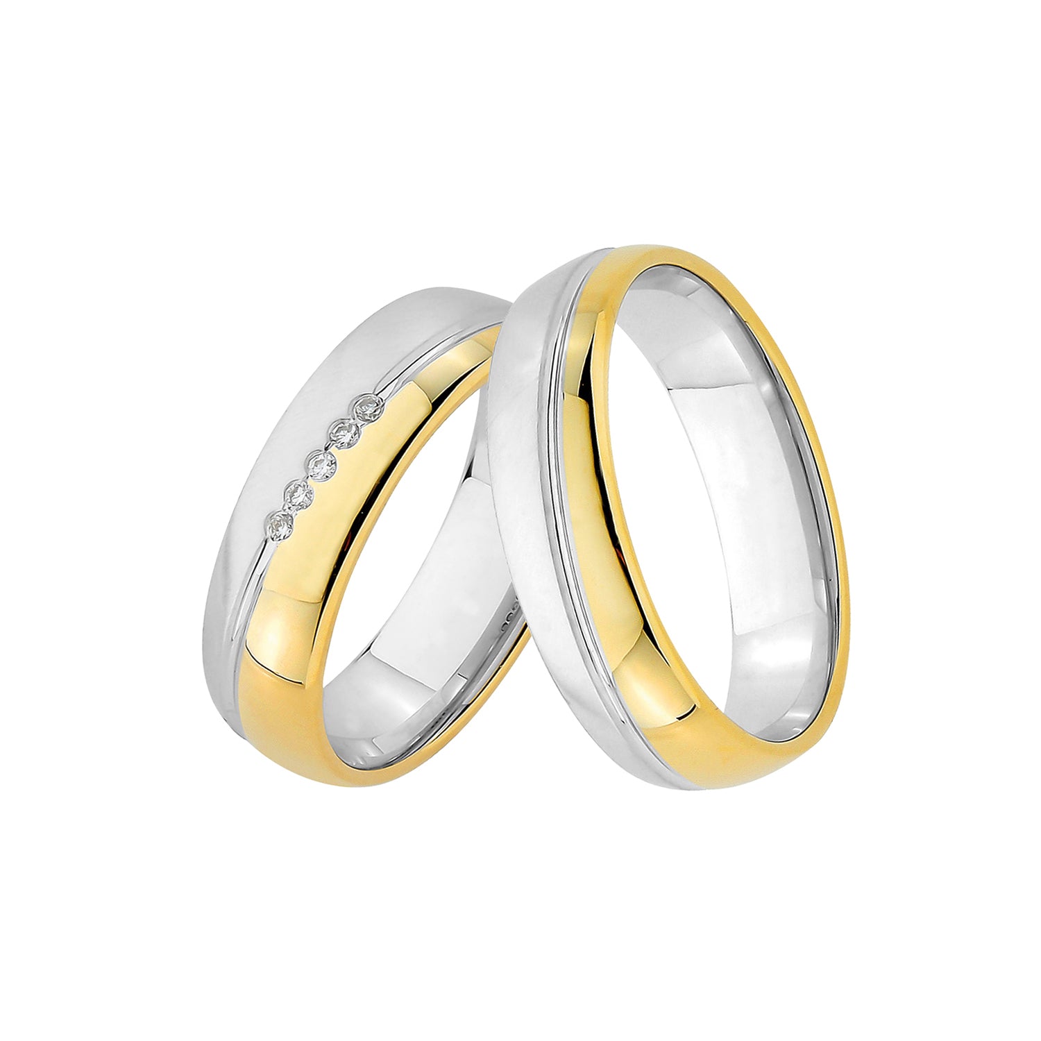 Wedding ring set Walfriede