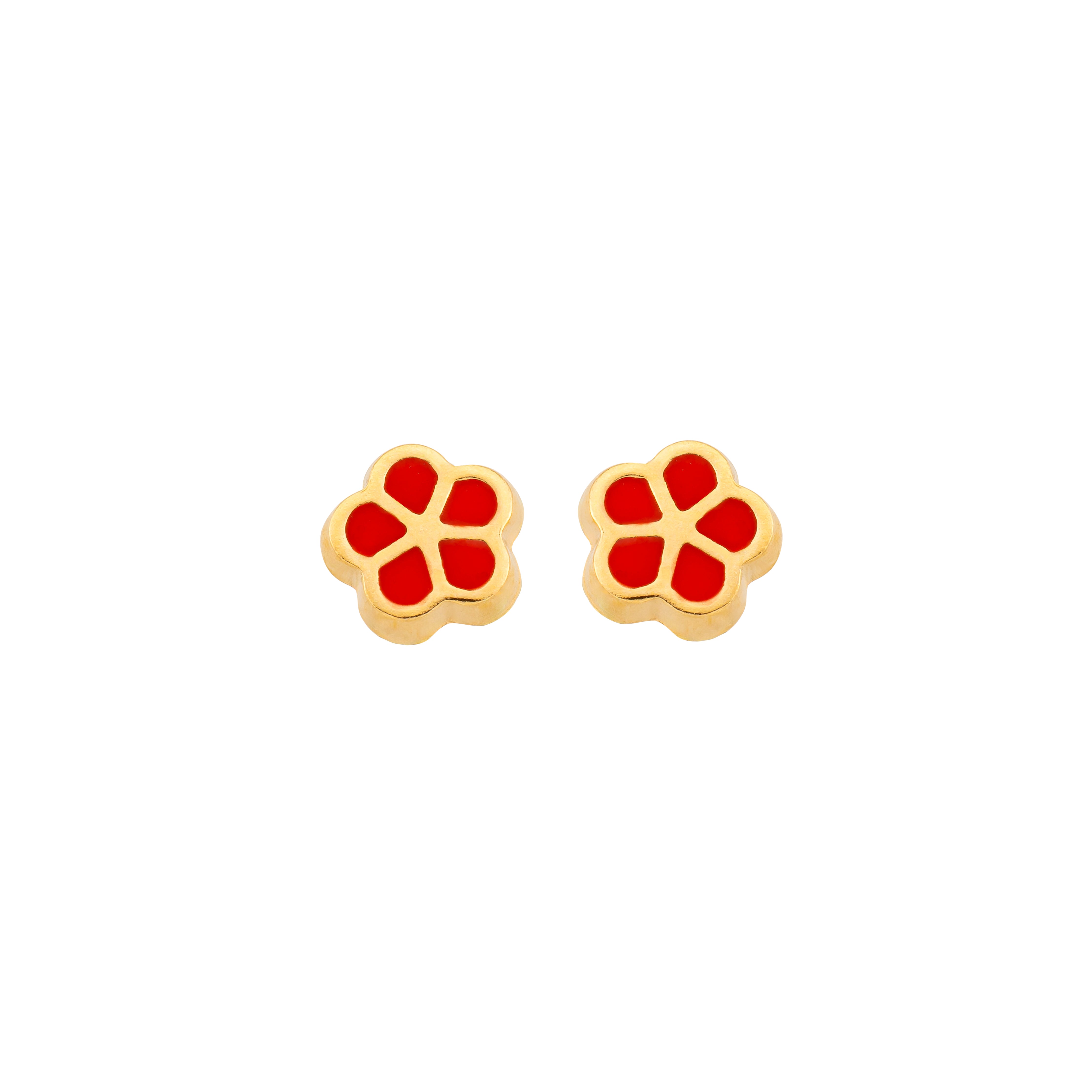 Flower stud earrings