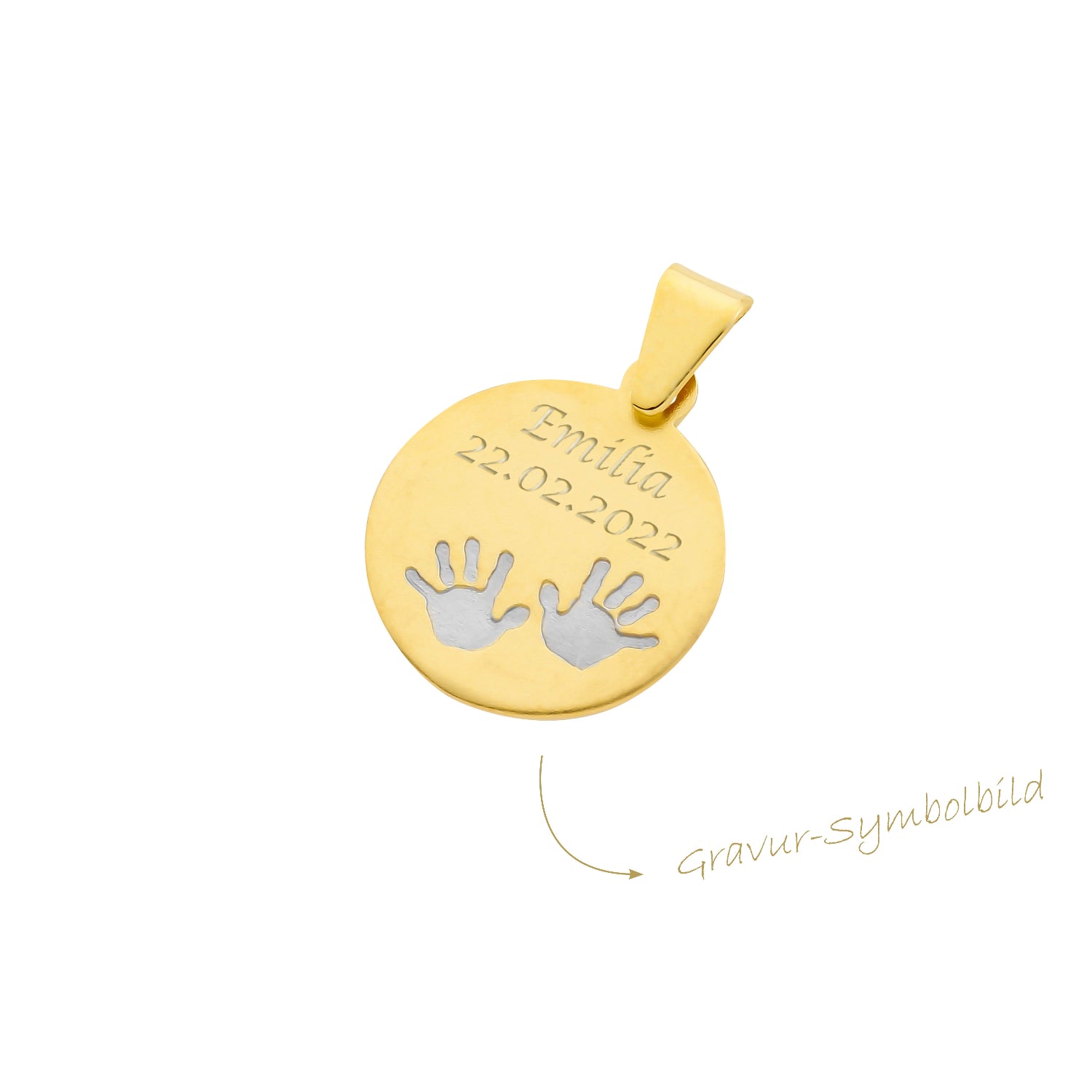 Gravurplatte Babyhände